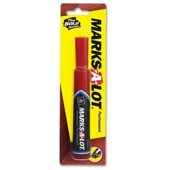 Avery Marks-A-Lot Chisel Point Permanent Ink Marker (Pack of 16)