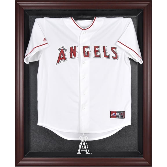 Los Angeles Angels of Anaheim Mahogany Framed Logo Jersey Display Case - Fanatics Authentic Certified