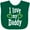 Green, variant on Inktastic I Love My Daddy Hearts Boys or Girls Baby Bib