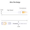 thumbnail image 4 of Cable Ethernet CableGeeker Cat 7 plano blindado de 3 m, paquete de 6, 4 of 7
