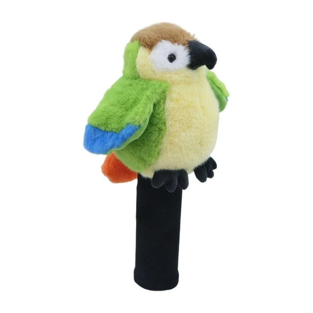 jinwen Plush Parrot Driver Head Cover Accessories Cartoon Soft Golf Club Head Cover Blue