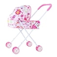 thumbnail image 3 of Cochecito de bebé para muñecas con toldo, interactivo para el desarrollo temprano Rosa, 3 of 9
