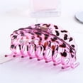 thumbnail image 2 of Slatcetga Fashionable Women Girl Resin Leopard Hair Clip Hair Claw Jaw Clip Accessories(Purple #4), 2 of 2