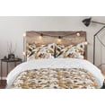 thumbnail image 5 of Ambesonne Botanical Down Alternative Quilt Comforter, Summer Vintage Aster Art, Twin, Cinnamon and Pale Khaki, 5 of 5