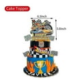 thumbnail image 2 of Hot Wheels Kids Birthday Party Decoration Banner Balloons Cake Topper Set, 2 of 4