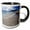 Black/White, variant on 3drose, Asia, Indonesia, Krakatau Volcano. Beach Scene-as11 Gje0057 - Gavriel Jecan, 11oz Two-tone Green Mug