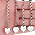 thumbnail image 4 of initial Charm Bracelets for Charm Bracelets for Women Set Teen Girls Stainless Steel Heart Charm Bracelets for Women 26s Alphabet Bracelet Jewelry Gifts for Teenage Girls, 4 of 8