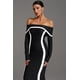 thumbnail image 3 of Vestido Bellabarnetten Hilda Maxi con hombros descubiertos y manga larga, 3 of 7