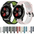 thumbnail image 3 of For Garmin Venu 2 Plus 20mm Vertical Pattern Two-color Silicone Watch Band, 3 of 4