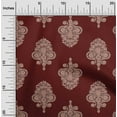 thumbnail image 1 of oneOone Cotton Silk Fabric Leaves & Floral Block Print Sewing Fabric BTY 42 Inch Wide, 1 of 4