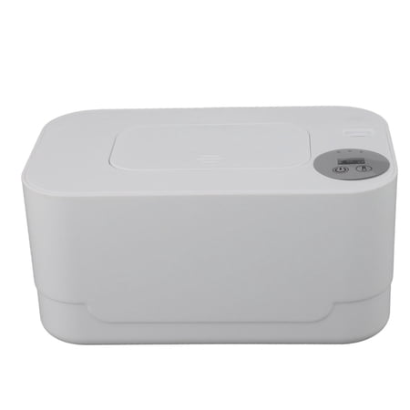 BIMZUC Wipes Warmer with Night Light, Constant Temperature Baby Wet Wipe Dispenser with Adjustable Temp, Portable USB Powered Large Capacity Moist Tissue Heater, White