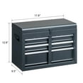 thumbnail image 5 of Zimtown Rolling Tool Chest, 2-in-1 Tool Box with Wheels and Drawers, Tool Cabinet with Removable Top Tool Box, Tool Box Organizer for Garage, Workshop, Black, 5 of 21