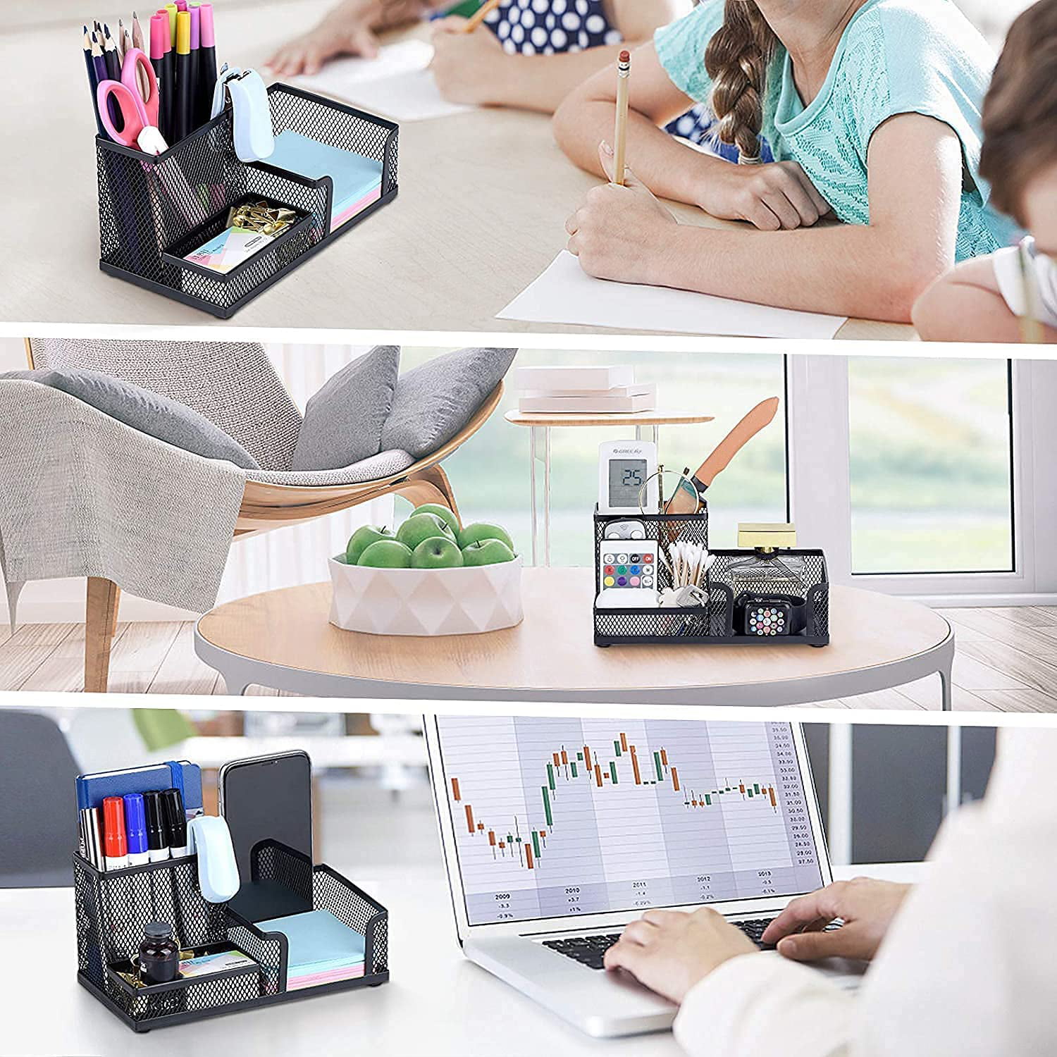 Home Office Desk Accessories Desk Set Pen Cup Mouse Pad For