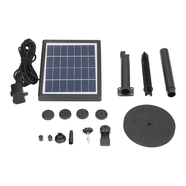 Fuente flotante solar Ticfox bomba de fuente multiboquillas eficiente 3,5 W 7 V