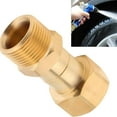 thumbnail image 2 of Junta giratoria para hidrolavadora Dinheiro, conexión de manguera sin torceduras, conexión métrica M22 de 14 mm antitorsión, 3000 Psi (oro, 1 unidad), 2 of 5