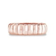 thumbnail image 2 of 6MM Unique Plain 14k Rose Gold Over Sterling Silver Fine Wedding Band Ring Jewelry For Men & Woman Ring Size-8.5, 2 of 3