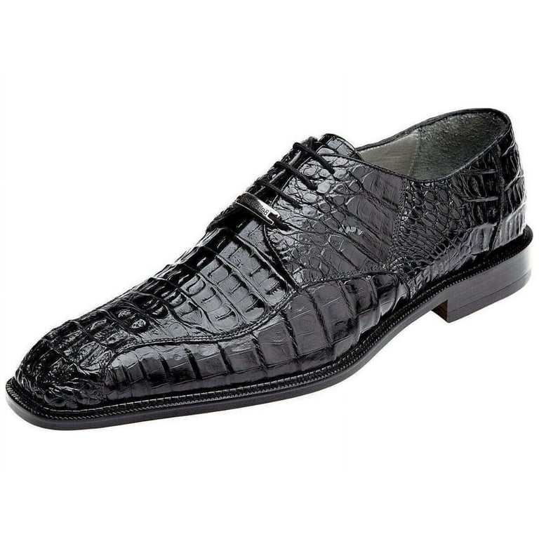 Mens Belvedere Business Shoes Chapo Genuine Crocodile Leather