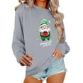 thumbnail image 2 of Xdegoge Santa Claus Christmas Sweatshirts for Women Crew Neck Long Sleeve Tops Xmas Tree Graphic Shirts Merry Women'S Winter Shirts Christmas Shirts Plus Size Women, Gray XL, 2 of 6