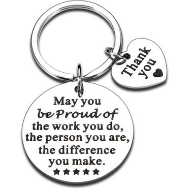 Christmas Stocking Stuffers for Coworker Appreciation Keychain Gift for Women Men Leaving Going Away Farewell Goodbye Keepsake for Colleague Work Bestie Retirement Christmas Birthday Gift for Female