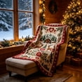 thumbnail image 5 of Eoozwa Christmas Ornaments Flannel Throw Blanket All Season Using Ultra Soft Fuzzy Plush Cozy Non-shedding Blanket for Couch Sofa Bed Camping, Ideal Gift for Adults, 5 of 8