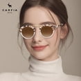 thumbnail image 2 of Gafas de Sol CARFIA Rosa Marrón de Acetato Polarizadas para Mujer, 2 of 9