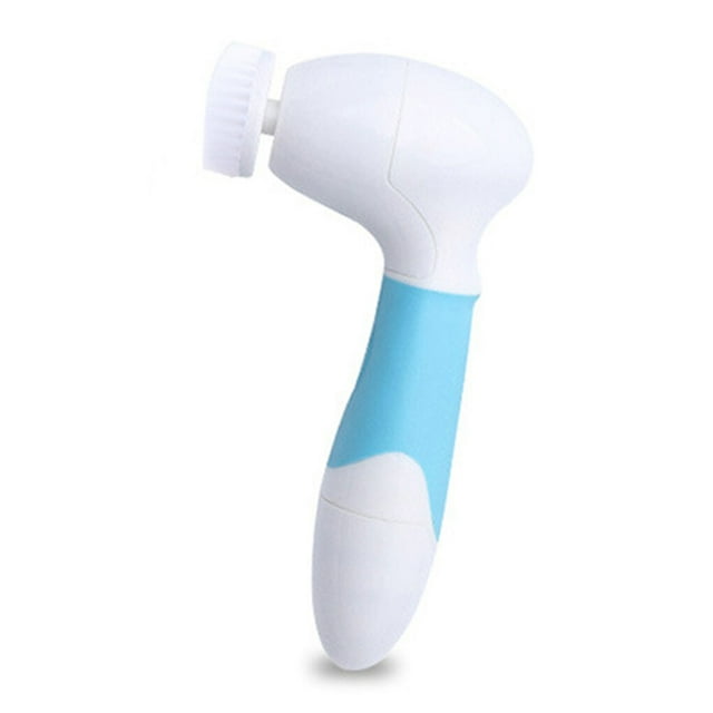 4-in-1 Handheld Portable Electric Face Cleaning Tool Adults Portable Home Multifunctional Eyeshadow Makeup Remover Removal Tool Blue