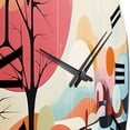 thumbnail image 5 of Designart "Colorful Mid Century Abstract Horizon" Mid-century Oversized Wall Clock, 5 of 5