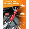 thumbnail image 5 of Tevlaphee Steering Wheel Lock Seat Belt Lock Universal Anti Theft Car Device Car Lock Car Theft Prevention with 3 Keys for Car Security Fit Most Vehicles Truck SUV Van(Red), 5 of 7