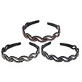thumbnail image 1 of 3 PCS Womens Fashion Headbands Teeth Head Band Wedding Hair Hoop Non-slip Teeth Hairband Vintage Headband, 1 of 3