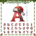 thumbnail image 3 of Clearance! 26 Christmas Letter Decorations A To Z (without H And V) Hanging Christmas Tree Pendant Alphabet Letters Named Alphabet Decorations Christmas Tree Decorations, 3 of 6