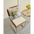 thumbnail image 4 of Waterproof Outdoor Throw Pillows with Inserts 18"x18", Yellow Tulip Soft Decorative Pillowcases for Couch Bedroom, Vintage Spring Floral Retro Art Butterfly Wooden Pillow Covers for Sofa Living Room, 4 of 8