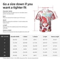 thumbnail image 5 of Vsdgher Christmas Print Men's Hawaiian Shirts Button Down Tropical Holiday Beach Shirts Vacation Clothes,Large, 5 of 7