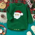thumbnail image 5 of Coerni My First Christmas Baby Boy Outfit Baby Girl Boy Christmas Outfit Long Sleeve Letter Sweatshirt Romper Bodysuit Fall Winter Clothes, 5 of 5