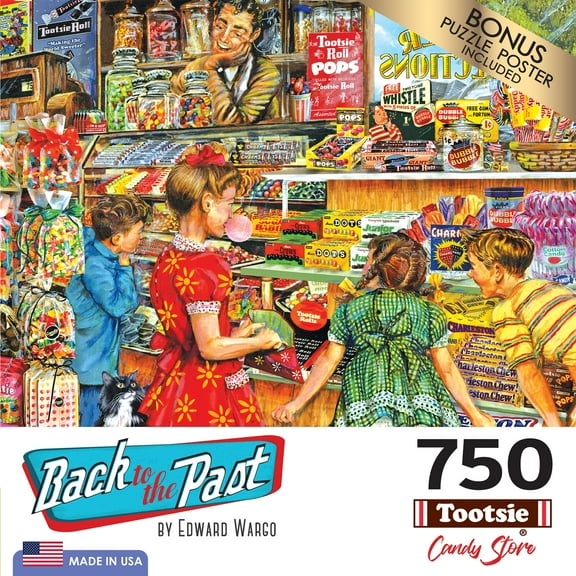 Cra-Z-Art Back to the Past 750-Piece Tootsie Candy Store Adult Jigsaw Puzzle
