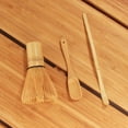 thumbnail image 2 of Juego de batidores para matcha BambooMn, Black Chasen (batidor de té), Black Chashaku (cuchara de bambú en forma de gancho) y cuchara negra profunda, 1 juego, 2 of 6