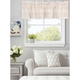 thumbnail image 4 of Vintage Wood Board Valances for Windows,Kitchen Valance Rod Pocket Short Curtain, Minimalist Wooden Plank Valance Curtain Window Valances for Bedroom Bathroom Living Room 42x18in, 4 of 9