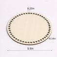 thumbnail image 3 of 10Pcs Wooden Basket Bottoms for Crocheting, 8" Crochet Basket Base Circle Blank Basket Weaving Supplies, Wooden Base for DIY Basket Craft Weaving Making Supplies, 3 of 7