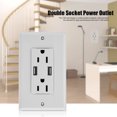 thumbnail image 4 of Prise d'Alimentation Double Prise avec Chargeur Mural USB Double DC 5V 2.4A, 4 of 10