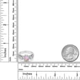 thumbnail image 4 of Gem Stone King 1.06 Ct Oval Cabochon Pink Simulated Opal 925 Sterling Silver Engagement Ring, 4 of 4