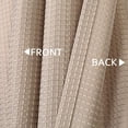 thumbnail image 5 of Zzistar Waffle Plaid Water Repellent Rod Pocket Tier Curtains, Pack of 2, Taupe, 5 of 7