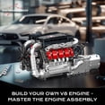 thumbnail image 2 of Kit de bloques de construcción Mould King 10203, motor V8, modelo 1169 unidades, 2 of 7