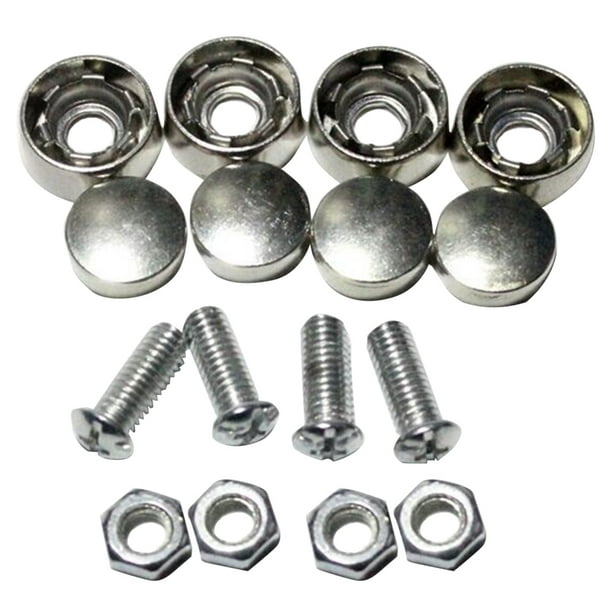 ASCZOV 4Pcs Car Bolts Truck Tool Theft Auto Security Frame License