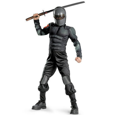 Snake Eyes Muscle Child Halloween Costume, L