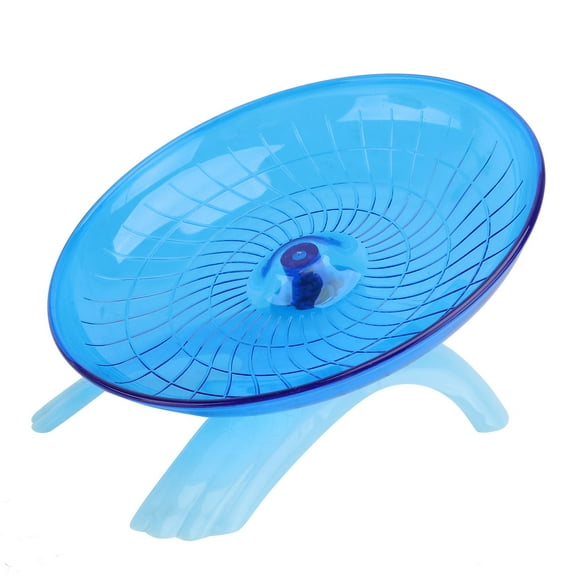 TABLZONE Hamster Disk Wheel Plastic Blue Non Run Disc for Hedgehogs 1Pack