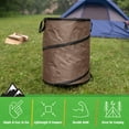 thumbnail image 6 of Wakeman Outdoors 46-Gallon Pop Up Outdoor Trash Can for Camping, Beige, 6 of 9