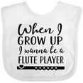 thumbnail image 3 of Inktastic Future Flute Player Music Gift Boys or Girls Baby Bib, 3 of 4
