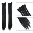thumbnail image 2 of Rallonge Dreadlock Ombrée pour Cheveux Hip-Hop Synthétique Résistante à la Chaleur Crochet Tressage Fait Main Rallonge Torsadée Tressage pour Femmes Noir Foncé 20”-35 g, 2 of 5