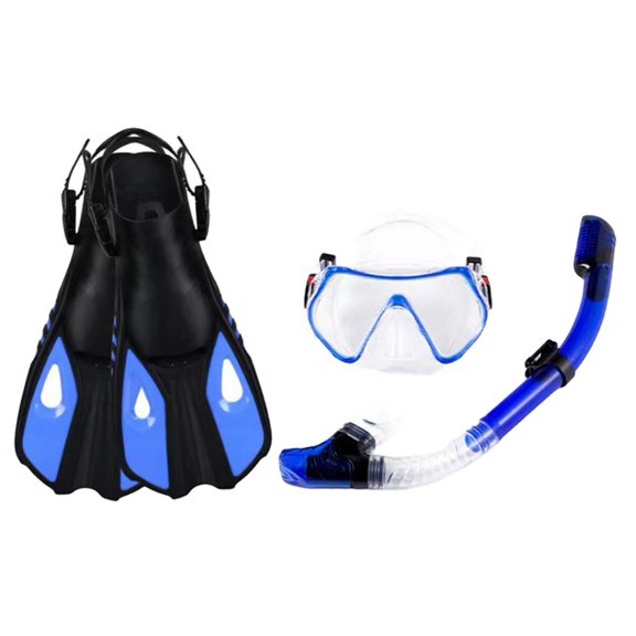 Sportact Camping Essentials,Snorkeling Set: Adjustable Mask, Dry Top Snorkel & Fins for Ultimate Comfort!,Outdoor Sports