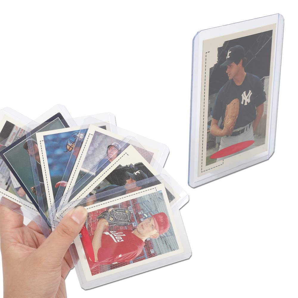 CROSSDESIGN Card Toploaders & Soft Sleeves 100Pcs Clear