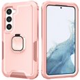 thumbnail image 3 of SaniMore for Samsung Galaxy S23 FE Magnetic Case, Rugged PC & TPU Bumpers with Car Mount & Ring Kickstand Heavy Duty Full Body Protective Case for Women Men, Rosegold, 3 of 9